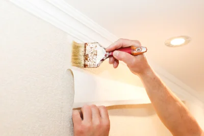 Pose de papier peint à Tostat — revêtements muraux et toiles de verre